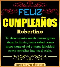 GIF Frases de Cumpleaños Robertino